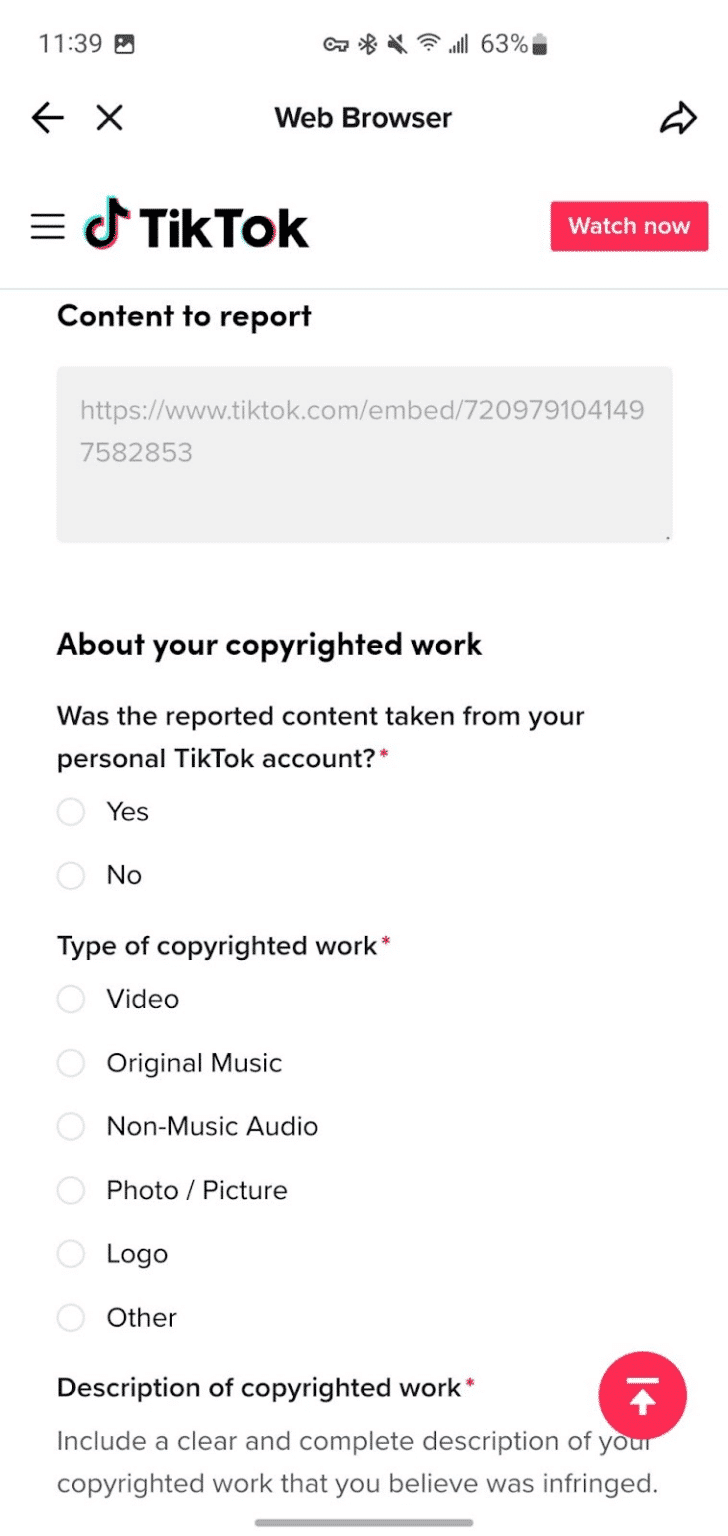 How to get someone else’s TikTok video taken down - Red Points